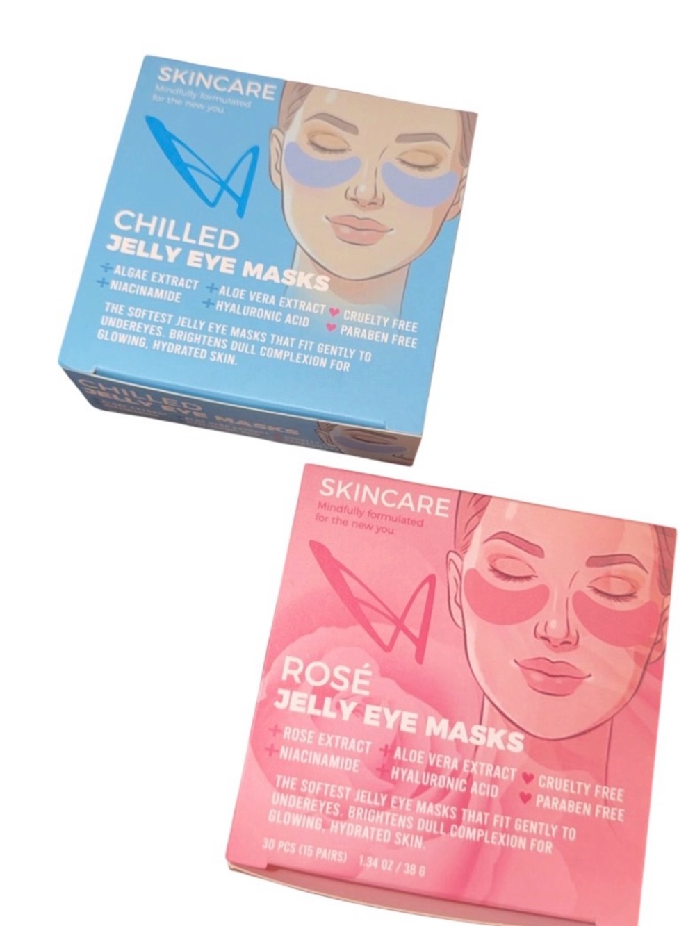 Chilled & Rosé Jelly Eye Masks 60 pieces